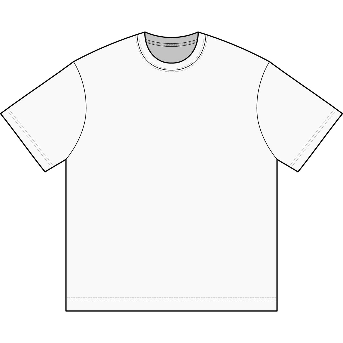 Men's plain white tee