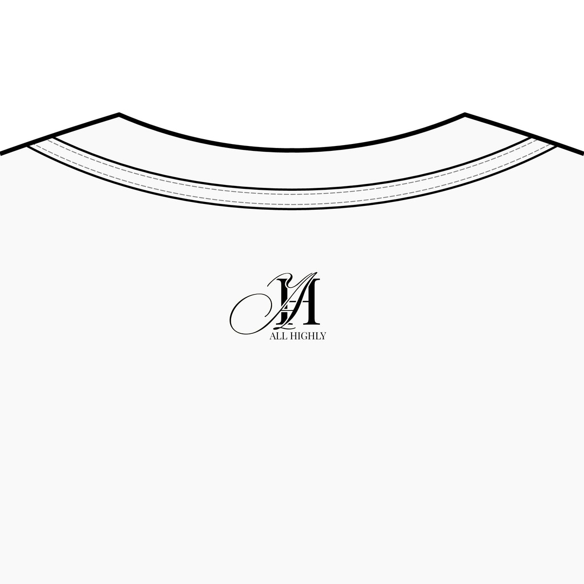 Men's plain white tee