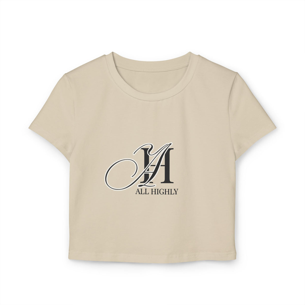 Women's "all Highly logo" tee